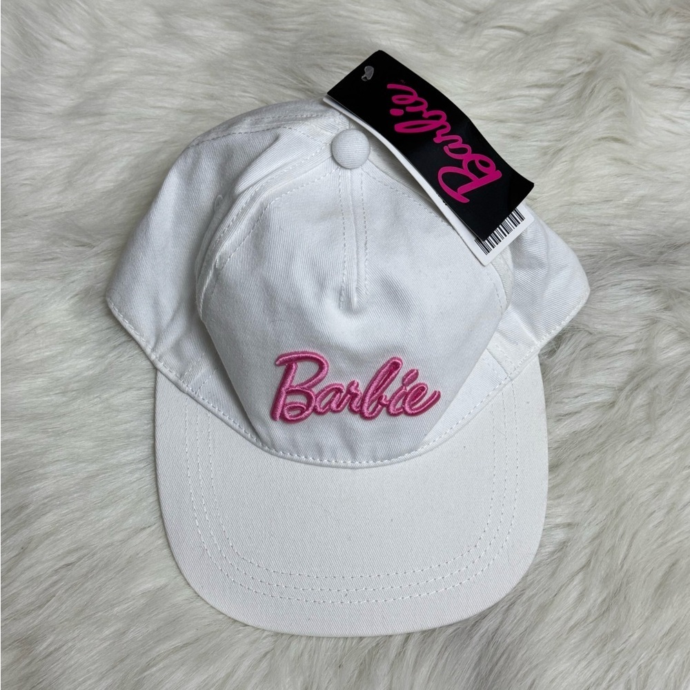 New Urban Outfitters Barbie White PinK logo Snapback Hat